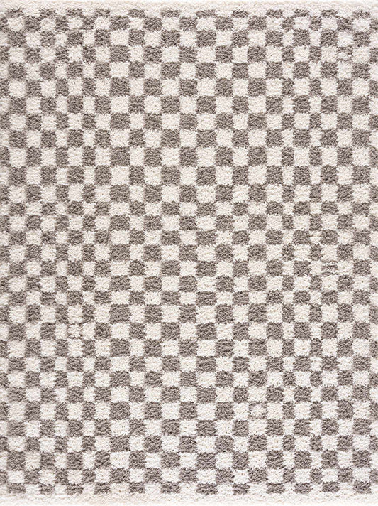 Boutique Rugs Rugs Kieu Taupe Checkered Area Rug