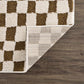 Boutique Rugs Rugs Lajos Brown Checkered Area Rug