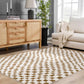 Boutique Rugs Rugs Lajos Brown Checkered Area Rug