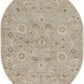Boutique Rugs Rugs 8' x 10' Oval Logville Hand Tufted Light Olive 1121 Area Rug