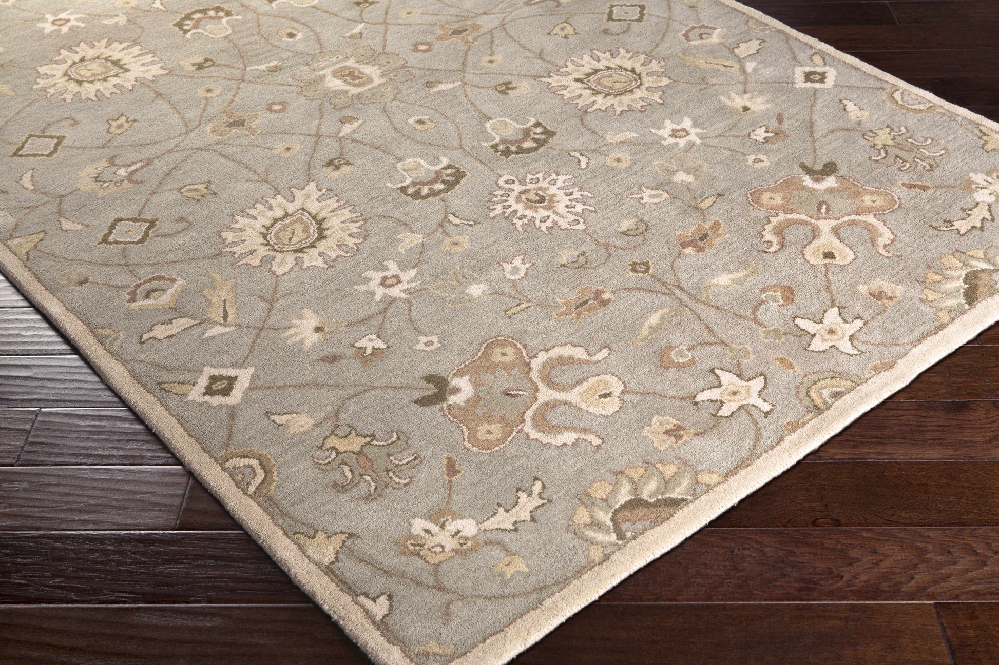 Boutique Rugs Rugs Logville Hand Tufted Light Olive 1121 Area Rug