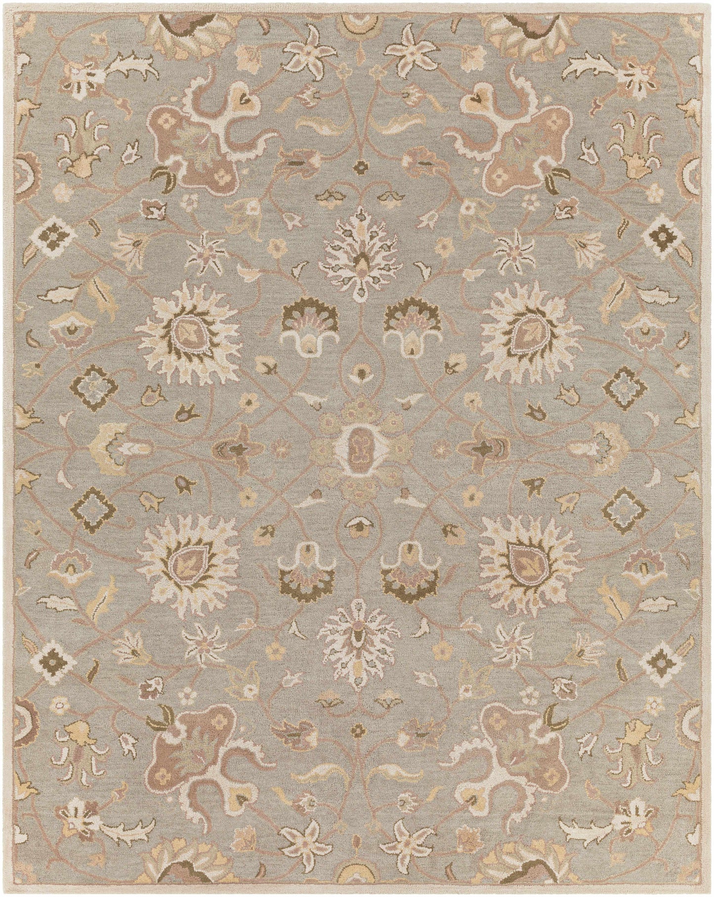 Boutique Rugs Rugs 7'6" x 9'6" Rectangle Logville Hand Tufted Light Olive 1121 Area Rug