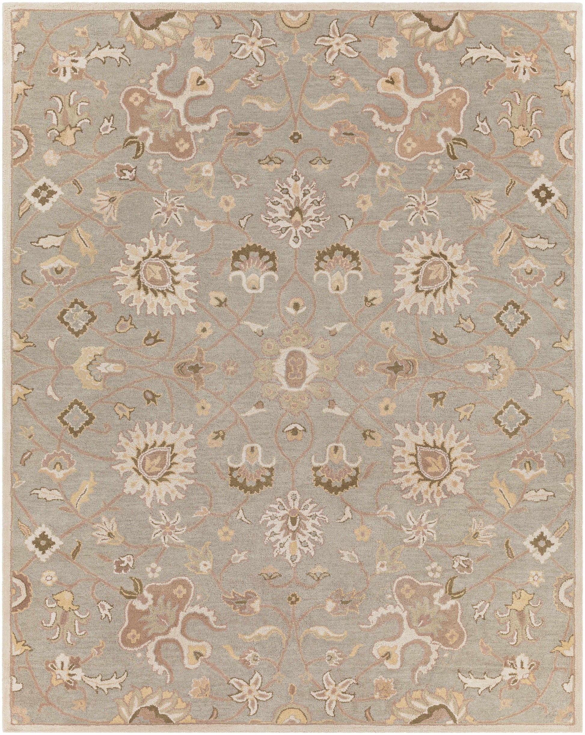 Boutique Rugs Rugs 7'6" x 9'6" Rectangle Logville Hand Tufted Light Olive 1121 Area Rug