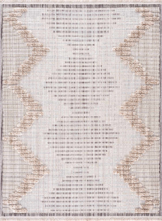 Boutique Rugs Rugs Maulawin Cream High-Low Area Rug