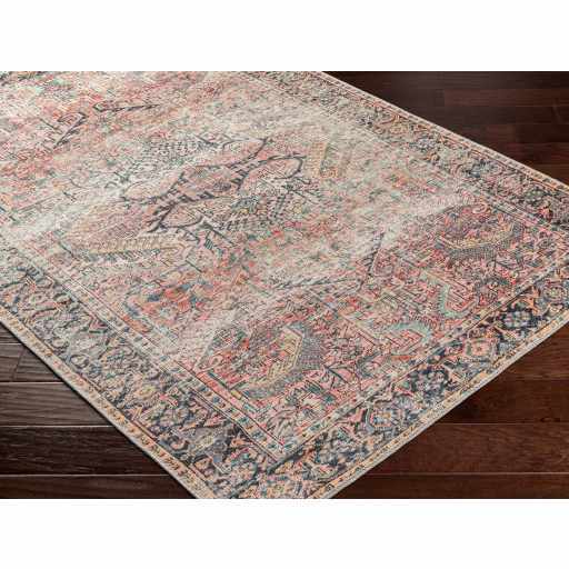 Boutique Rugs Rugs Pink Dunshaughlin Distressed Washable Area Rug