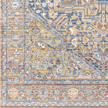 Boutique Rugs Rugs Ripponlea Blue&Orange Medallion Rug