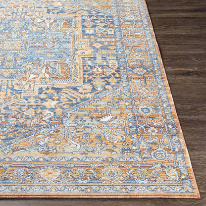 Boutique Rugs Rugs Ripponlea Blue&Orange Medallion Rug