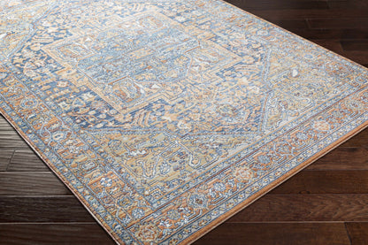 Boutique Rugs Rugs Ripponlea Blue&Orange Medallion Rug