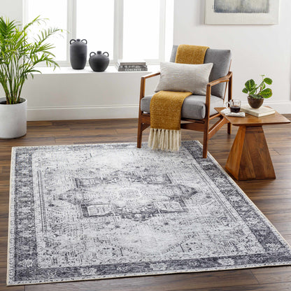 Boutique Rugs Rugs Rosman Gray Washable Area Rug