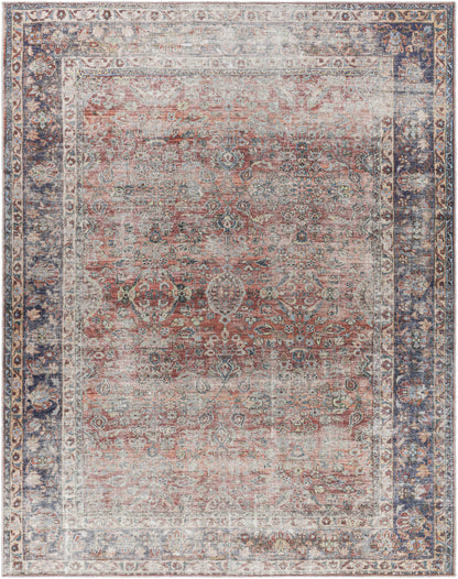 Boutique Rugs Rugs Rust Anahawan Distressed Washable Area Rug