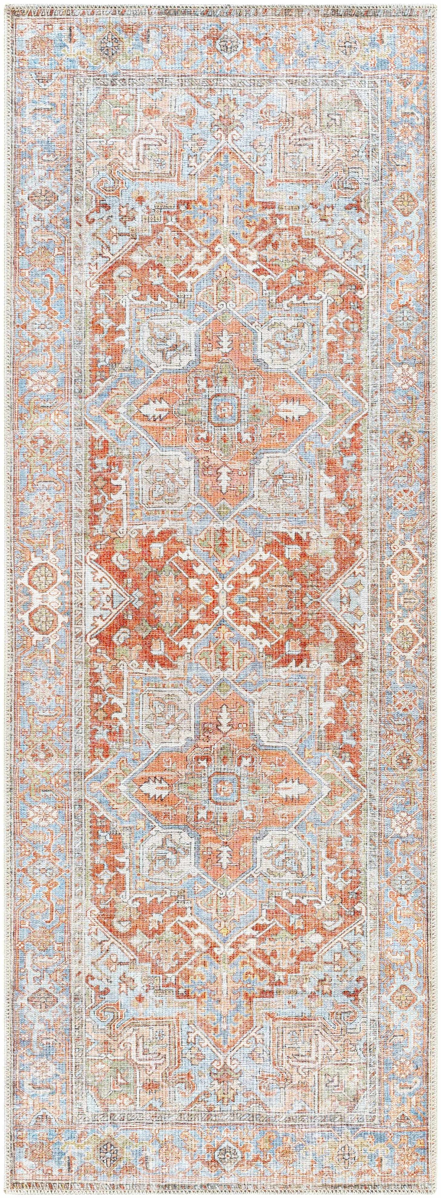 Boutique Rugs Rugs 2'7'' x 7'3'' Runner Rust Maayon Washable Rug