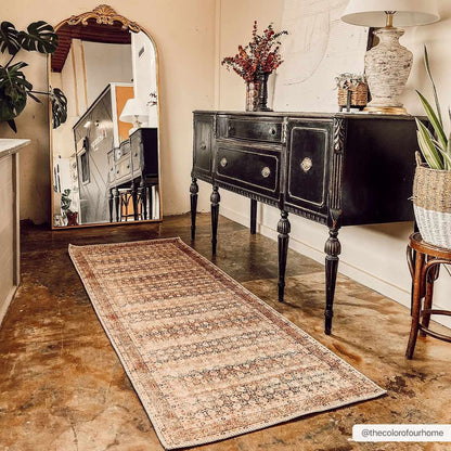 Boutique Rugs Rugs Rust Maligaya Distressed Washable Area Rug