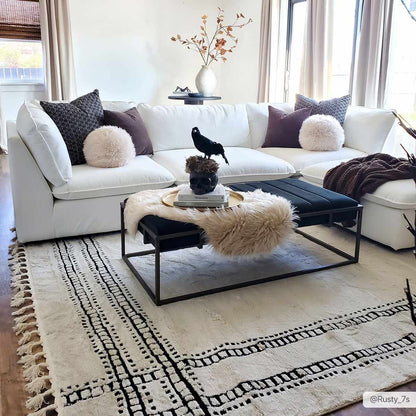 Boutique Rugs Rugs Ryuu Black & White Area Rug