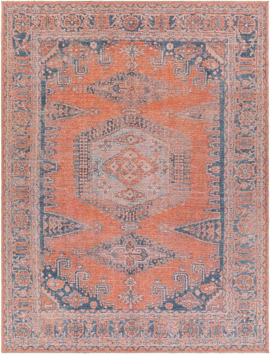 Boutique Rugs Rugs Taber Burnt Orange Washable Rug