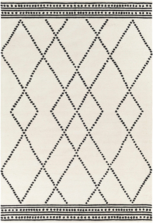 Boutique Rugs Rugs Tamayo Cream & Black Wool Rug