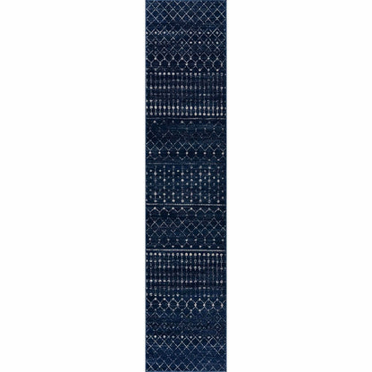 Boutique Rugs Rugs 2'7" x 10' Runner Tigrican Navy 2335 Area Rug