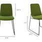 Moe's RUTH DINING CHAIR- SET OF TWO-GREEN