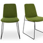 Moe's RUTH DINING CHAIR- SET OF TWO-GREEN