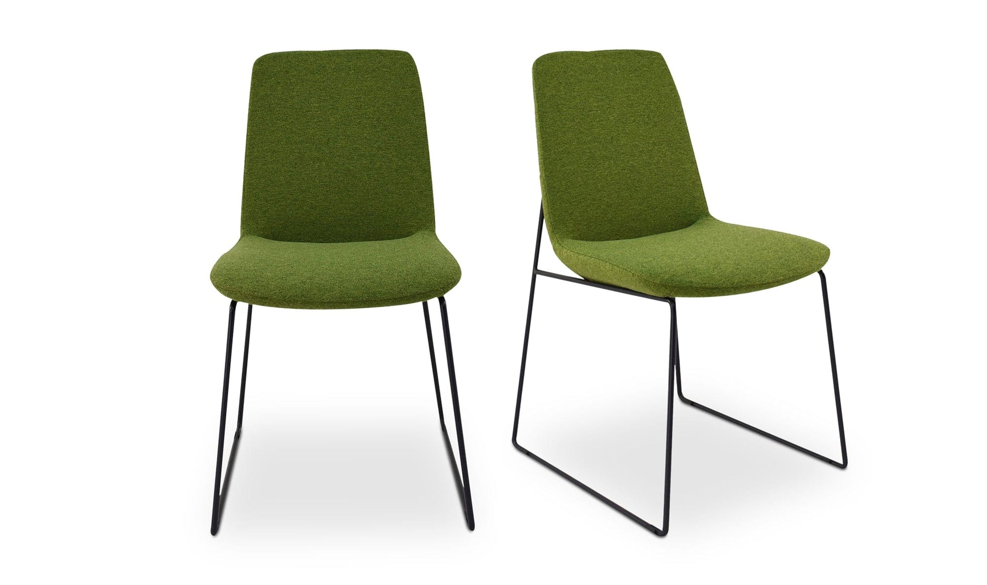 Moe's RUTH DINING CHAIR- SET OF TWO-GREEN