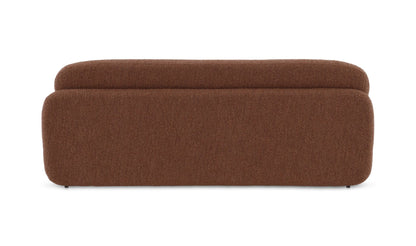 Moe's SCOUT SOFA- TOFFEE Organic Bookshelf Slab with Glass Shelves