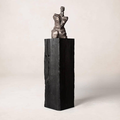 Charcoal Sculpture Pedestal - Tall