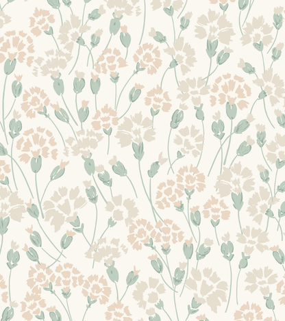 Loomwell Home Goods Peach / Sample 1 foot by 1 foot Seneca Wallpaper by Hufton Studio