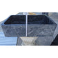 TCSC | Natural Stone Sirius Black Marble Rectangular Above Vanity Bathroom Sink Polished