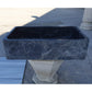 TCSC | Natural Stone Sirius Black Marble Rectangular Above Vanity Bathroom Sink Polished