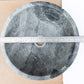 Sirius Gray Marble Vessel Above Vanity Bathroom Sink Polished (D)15" (H)6"