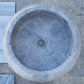 TCSC | Natural Stone Sirius Silver Marble Above Vanity Bathroom Sink (D)15.5" (H)6"