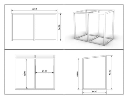 Knotty Cedar Trash Enclosure