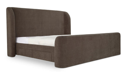 Moe's SOPHIA KING BED BROWN