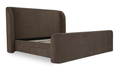 Moe's SOPHIA KING BED BROWN