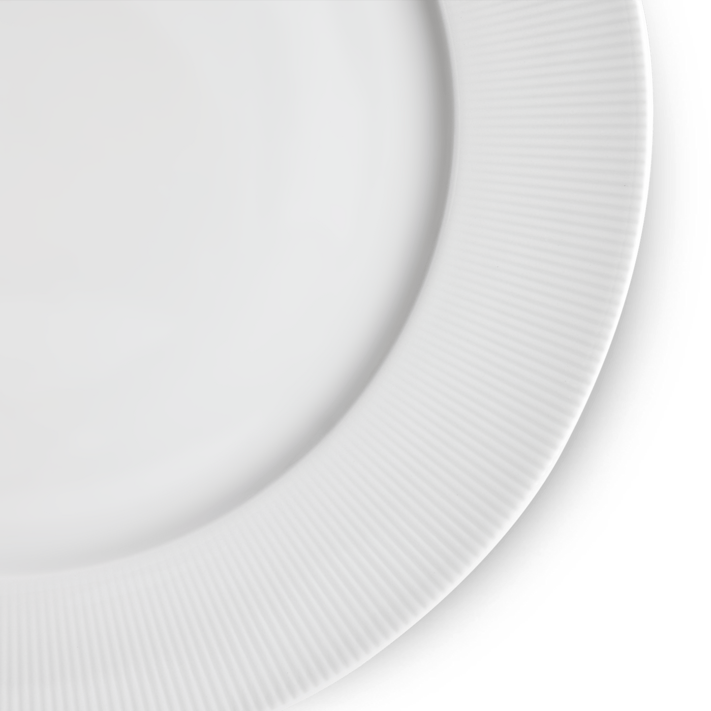 Pillivuyt Shop Soup Plate 8.5" diam - Set of 4 Eventail 8.5" Rimmed Soup Plate, Set of 4