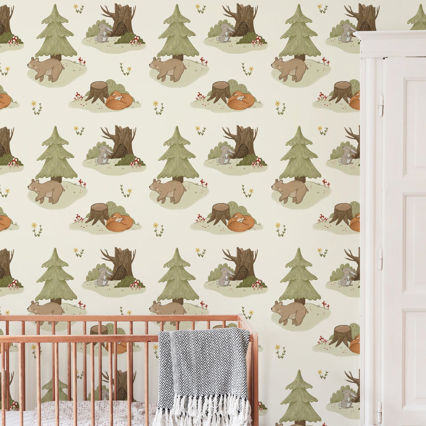 Loomwell Home Goods Spruce Wallpaper By Anna Lunak