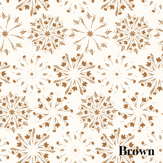 Loomwell Home Goods Brown / Sample 1 foot by 1 foot Stella Wallpaper by Hufton Studio