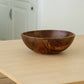 Ethical Trade Co Tabletop Medium Hand-Carved Ukrainian Walnut Wood Fruit Bowl