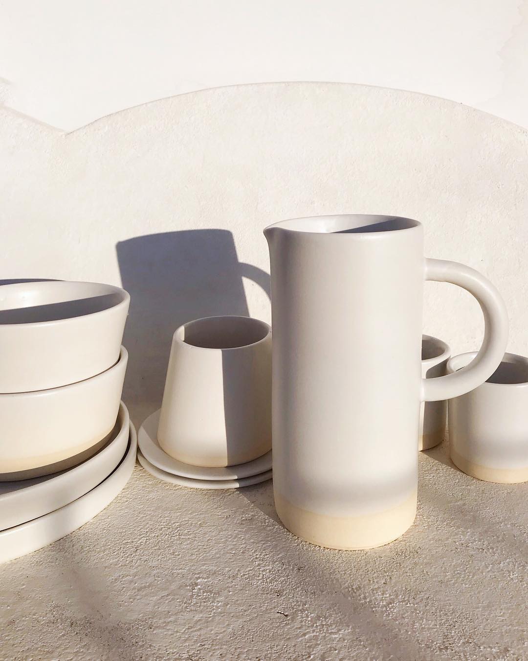 atacama home Tableware SALE Casa Cubista White Matte Cafe Collection