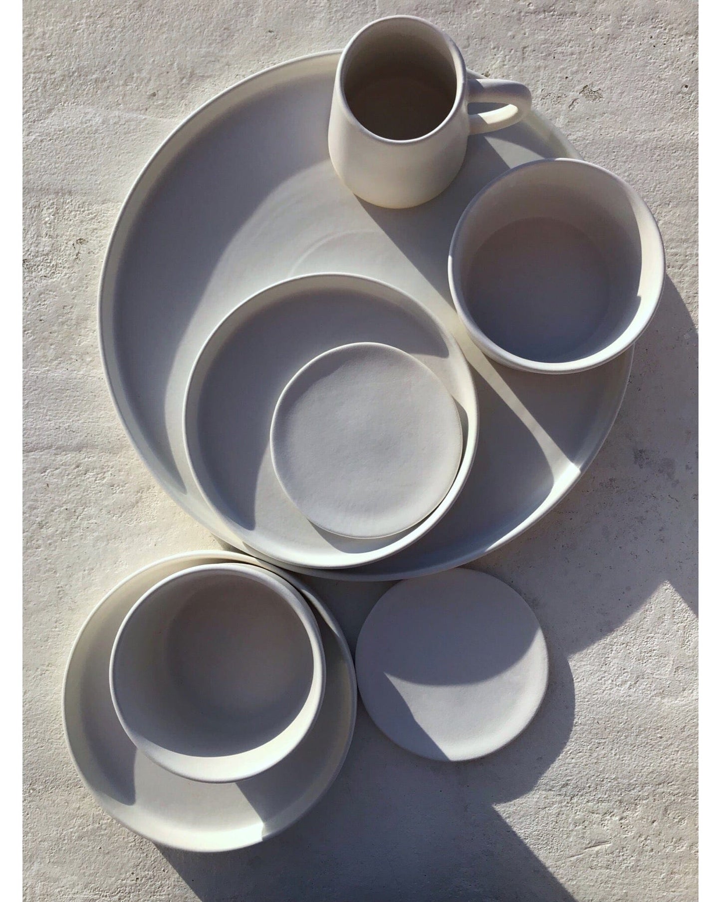 atacama home Tableware SALE Casa Cubista White Matte Cafe Collection