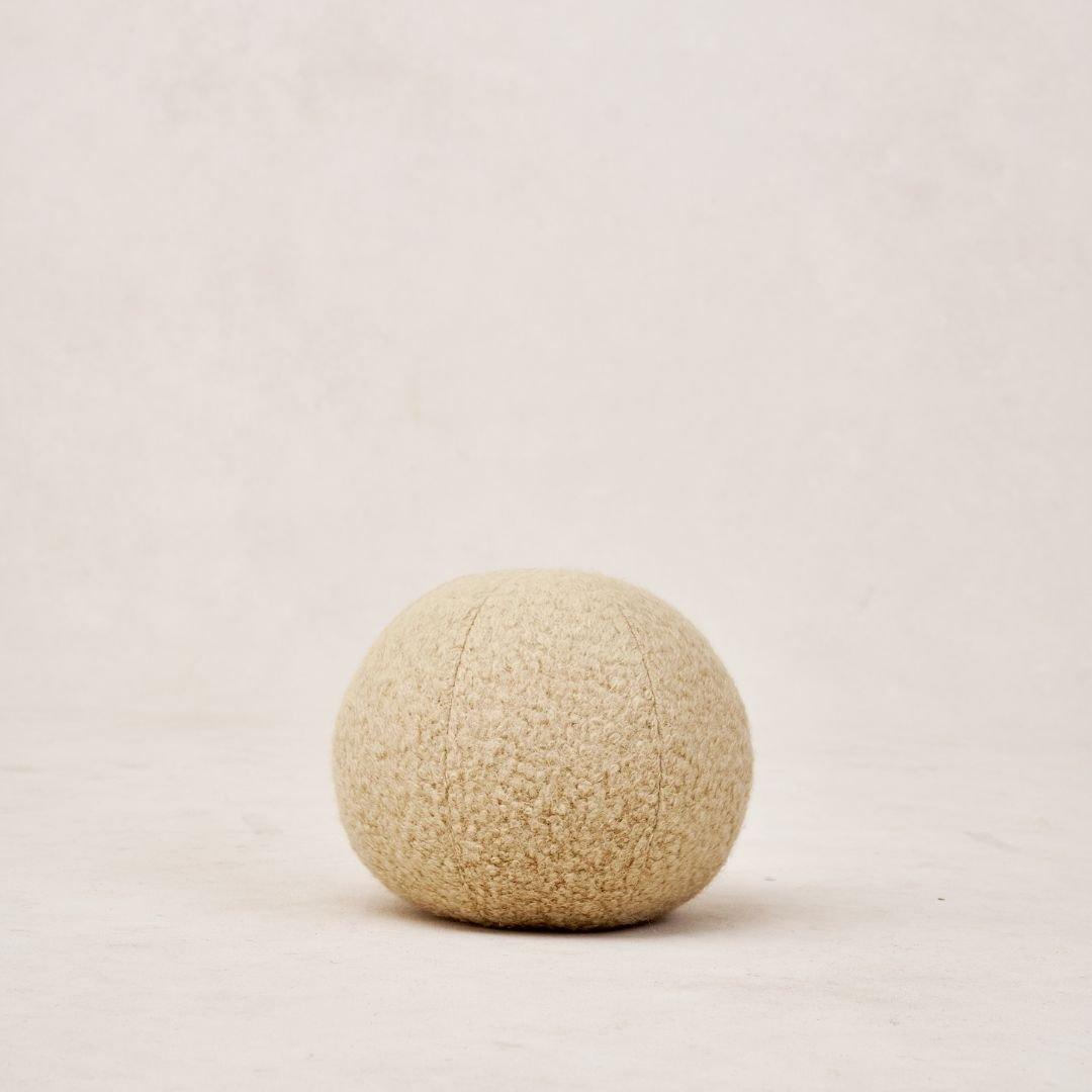 Teddy Sphere Pillow - Beige