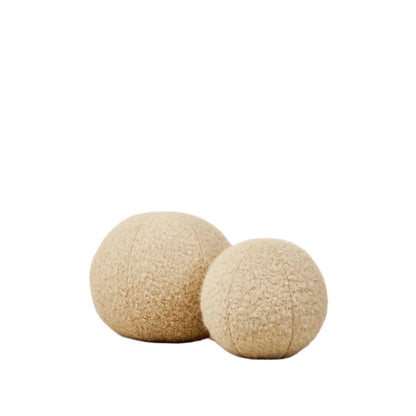 Teddy Sphere Pillow - Beige