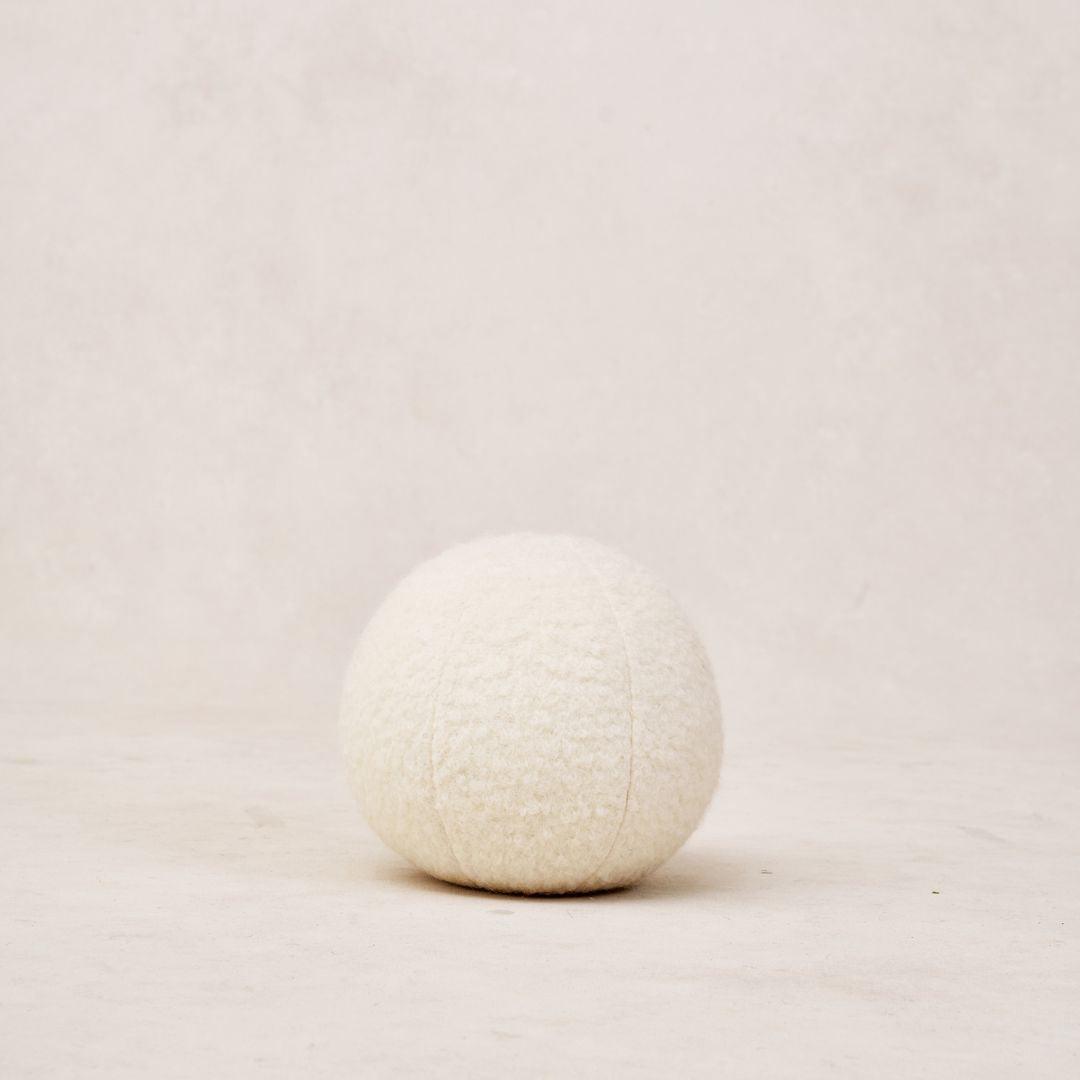 Teddy Sphere Pillow - Ivory