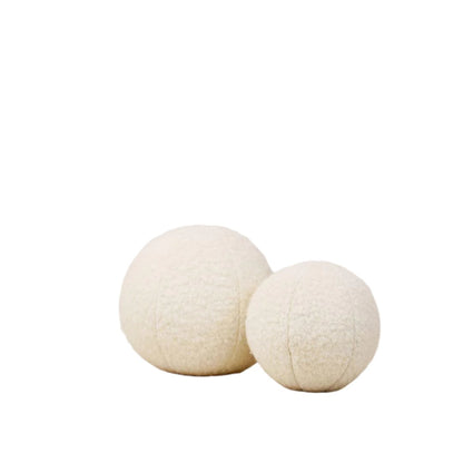 Teddy Sphere Pillow - Ivory