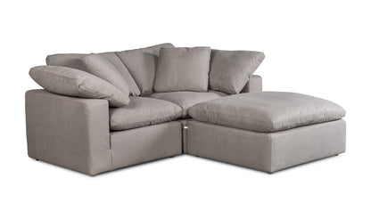 Moe's LIGHT GREY TERRA NOOK MODULAR SECTIONAL PERFORMANCE FABRIC