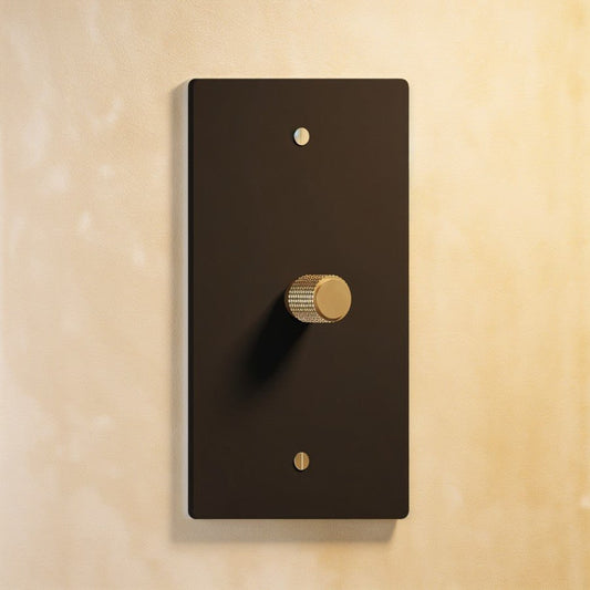 The Brass Rotary Dimmer Switch (1 to 5 Gang)