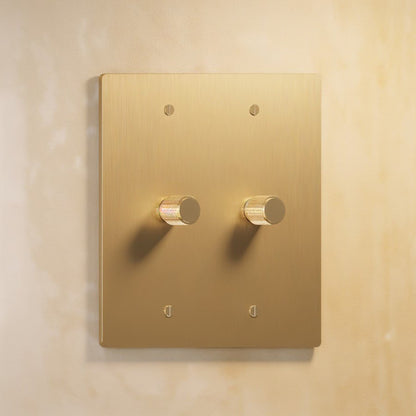 The Brass Rotary Dimmer Switch (1 to 5 Gang)