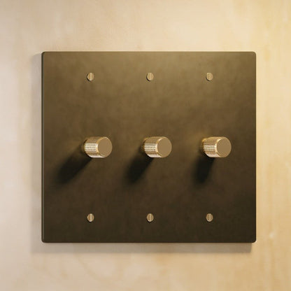 The Brass Rotary Dimmer Switch (1 to 5 Gang)