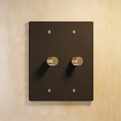 The Brass Rotary Dimmer Switch (1 to 5 Gang)