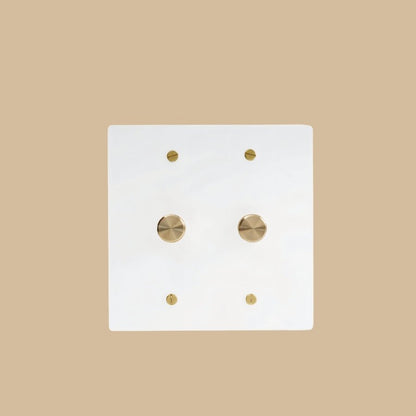 The Brass Rotary Dimmer Switch (1 to 5 Gang)