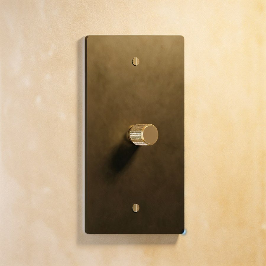 The Brass Rotary Dimmer Switch (1 to 5 Gang)